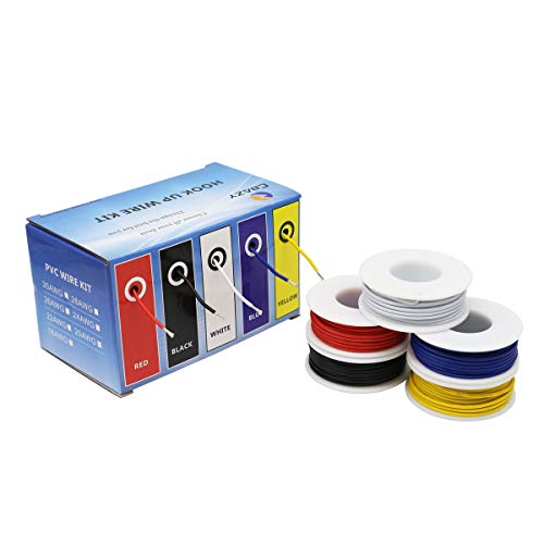 Electrical wire kit hook up wires 30 gauge/AWG tinned copper PVC 300V stranded electric wire cable CBAZY - Thumbnail 2