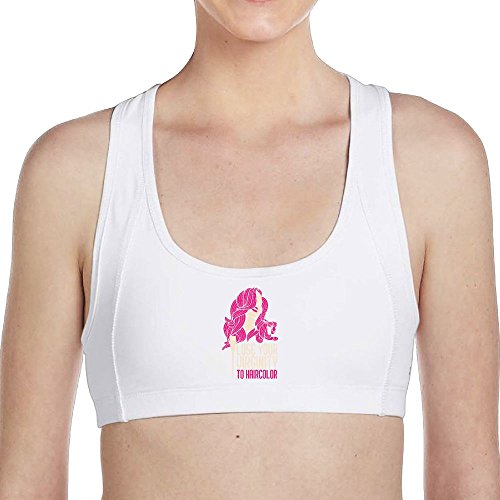 Tinger Hair Stylist Virginity Shirt Women Sports Bras High