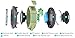 Lerdy Shower Speaker, IPX5 Wireless Waterproof Speaker with 4W Drive , Suction Cup, Buit-in Mic ( Army Green)