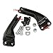 TCMT Black Passenger Foot Peg Support Kit For Harley Dyna Super Glide Street Bob 06+