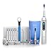 Electric Water Flosser Set with Travel Case, Charger, Tongue Cleaner, Toothbrush, and Flosser Tips, Rechargeable Flosser & Sonic Toothbrush - JP200 Elite - Jetpik