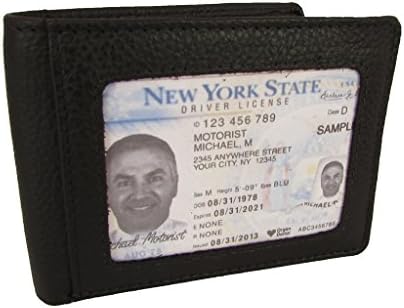 Leather Unisex Bi-fold Cardcase Front Pocket Wallet