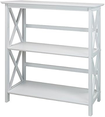 Amazon Com Casual Home Montego 3 Shelf Bookcase White Furniture Decor