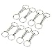 8Pcs/Pack Quick Release Keychain, Uning Pull-Apart Removable Handy Keyring with 2 Split Rings Key Accessory (8Pcs)