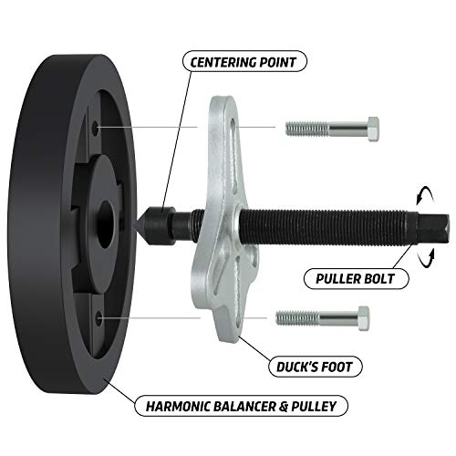 WYNNsky 46 Pieces Steering Wheel Puller Kit, Use with Harmonic