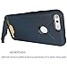 Google Pixel Case, OUBA [Card Slot] [Kickstand Feature] Dual Layer Shock Absorbent Armor Hybrid Defender Shockproof Rugged Protective Cover case for Google Pixel - DarK Blue