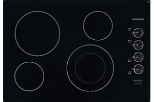 Frigidaire FFEC3025UB 30 Inch Electric Smoothtop Style Cooktop with 4 Elements in Black