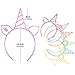 Jovitec 24 Pieces Unicorn Headband Unicorn Horn Hair Hoop for Fancy Dress Cosplay Decoration Supplies, Assorted Colors