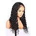 Human Hair Lace Front Wigs with Baby Hair Virgin Brazilian Human Hair Wigs for Black Women Water Wave 130% Density Natural Color 22