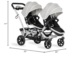 Dream On Me Track Tandem Double Umbrella Stroller