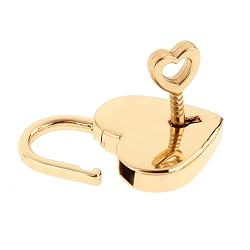 Warmtree Small Metal Heart Shaped Padlock Mini Lock