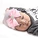 WILLTOO Newborn Lovely Soft Cute Hat Bow Baby Girl Hospital Beanie Hat (F)