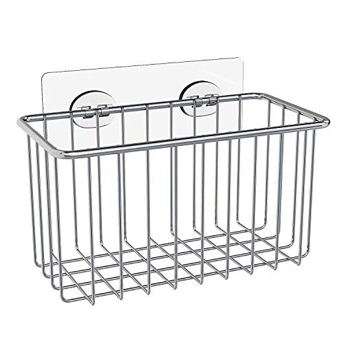 image for SMARTAKE Sponge holder, SUS304 Stainless Steel, Waterproof Sink Caddy 