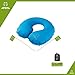 ATEPA Ultralight Compact Travel Neck Pillows for Airplanes Adults Car Outdoor Camping Backpacking, Blue