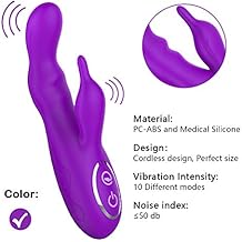10-Speed Vibration Massager, Waterproof, Silent, Silicone, Sports Recovery and Muscle Pain, Viberate Toys(Purple)