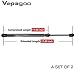Vepagoo 4597 Trunk Struts Rear Hatch Compatible with 2005-2010 Scion TC Base/Spec Coupe 2-Door Hatch Gas Shocks Hatchback Liftgate Arms Lift Supports Tailgate, 015653, 95411, 084609