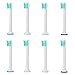 iHealthia ProResults COMPACT Replacement Brush Heads for Philips Sonicare Toothbrush, 8-pack fits Sonicare DiamondClean Flexcare HealthyWhite Plaque Control Gum Health PowerUp EasyClean HydroClean