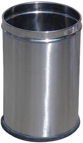 ZIH Plain Open Dustbin(7" x 10",100% StainleSteel)