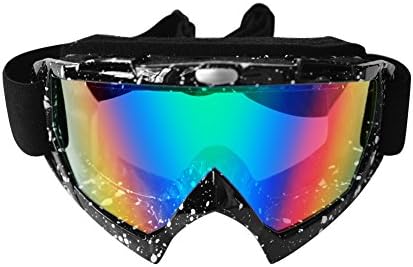 Ski Motorcycle Goggles, Anti UV Safety Eye Protection Anti-Scratch Dustproof Motorbike Goggle, Idea for Tactical Shooting, Skiing, Cycling, Climbing, Snowboarding, Riding &amp; Outdoor Sports Eyewear