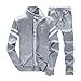 Men's 2 Two Piece Outfits Casual Track Suit Jacket+ Pants Jogger Set