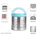 Vacuum Insulated Food Jar 22 Ounce Lunch Thermos with Handles, Portable Stainless Steel Lunch Containers, Stay Hot for 5h Cold for 10h, Blue