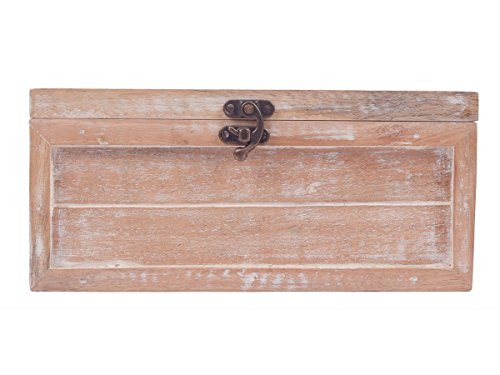 Store Indya Wooden Tea Box Chest with 6 Compartments Hand Carved Tea Bags Condiments Spices Holder Organizer Hand Painted Keepsake Storage Box
