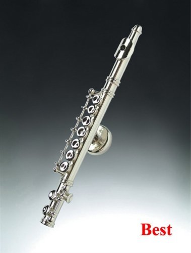 Silver Flute Miniature Replica Magnet, Size 3 inch