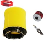 SPM Air Filter Oil Filter Spark Plug for 1997-2003 Honda Foreman 400 TRX400FW 4x4