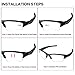 LOTSON Replacement Dark Black Polarized Sunglasses Lenses for Oakley Flak 2.0 XL OO9188