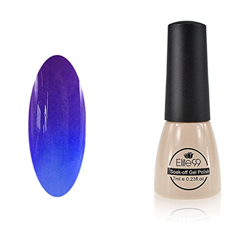 Chameleon Temperature Changing Colour Nail Lacquers Soak Off UV LED Gel Polish Orange - Azure Blue Chameleon Temperature Changing Colour Nail Lacquers Soak Off UV LED Gel Polish Orange - Azure Blue