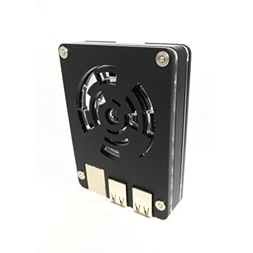 Zebra Desk-Star, Mirror & Black Case for the Raspberry Pi 3, Pi 2 ~ by C4Labs