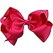 QtGirl 12pcs 8 Inches Hair Bows for Girls Large Grosgrain Ribbon Boutique Hair Bow Clips for Teens Kids Toddlers Children