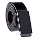Vbiger Business Leather Belt for Men Matte Black Plaque Buckle (43.3 inches, Black)