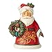 Enesco Jim Shore Heartwood Creek Santa with Wreath Miniature Figurine, 3.5 Inch, Multicolor,6004298