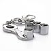 DR Wrench Keychain Chrome Tire Valve Stem Caps for Audi