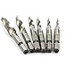 JKDRILL 6Pcs Drill Tap Combination Bit Set, 1/4