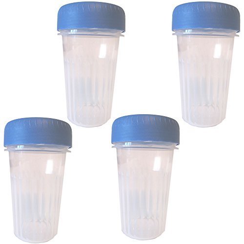 Addis 330ml Beakers .33L with Blue Screw Caps BPA FREE (Pack of 4)