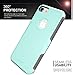 TEAM LUXURY for iPhone SE Case 2022/3rd/2020,iPhone 8/7 Case, [Military Grade Protection] Scratch-Resistant Back Cover, Shockproof Protective Phone Case 4.7” - Mint Green/Gray