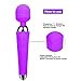 Water Resistant 10 Powerful Multi-Speed Cordless Power Wand Massager Vibrators For Women Rechargeble Waterproof Personal Wireless (purple)
