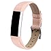 Vancle For Fitbit Alta (HR) Band/Alta HR 2017 Leather Wristband Adjustable Replacement Accessories Strap with Buckle for Fitbit Alta (Pink)