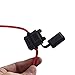 ESUPPORT 12 Gauge ATC Fuse Holder Box In-Line AWG Wire Copper 12V 30A Blade Standard Plug Socket Pack of 10