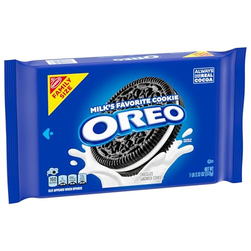 OREO CHOCOLATE SANDWICH COOKIES, FAMILY SIZE, 18.12 OZ
