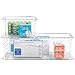 iDesign Zia Plastic Stack and Slide Storage Organizer, BPA-Free Baskets with Handles for Bathroom, Kitchen, Office, Pantry, Bedroom, Set of 3, Clear