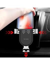 Cargador inalámbrico rápido 2 en 1 Cornmi 10 W cargador de coche inalámbrico con bloqueo automático parabrisas soporte de teléfono para iPhone X iPhone XS XS Max iPhone 8 8 Plus y Galaxy S9 S9 Note 8 S8