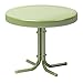 Crosley Furniture Gracie Weather Resistant Retro Metal Outdoor Side Table for Patio, Deck, Porch, Oasis Green