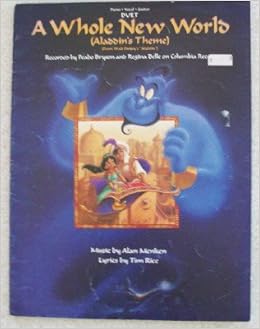 A Whole New World Aladdin S Theme From Walt Disney S Aladdin Alan Menken Tim Rice Amazon Com Books