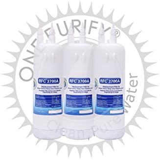 OnePurify RFC3700A3PK W10295370, Filter 1 Compatible Refrigerator Water Filter (3 Pack)