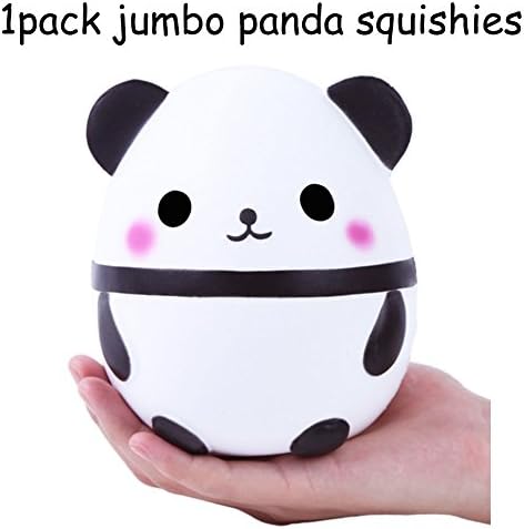 1pc Jumbo Squishies Panda Set Scented Panda Slow Rising Squeeze Squishies Toy Stress Relief Decorations Toy Great Gift For Adults And Kids, Party Birthday Toys