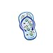 Hawaii Magnets for Fridge Flip Flop Decor Refrigerator Whiteboard Lockers Home Office 10 PCS (Blue Flip Flops)