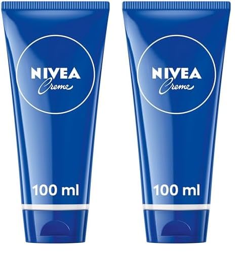 NIVEA Creme Tube (100ml), Moisturising Cream Provides Intensive Protective Care for Soft and Supple Skin, Ideal for Daily Use as a Face, Hand, or Body Cream (Pack of 2)
